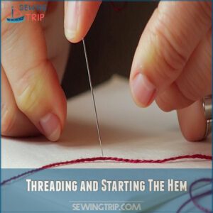 Threading and Starting The Hem