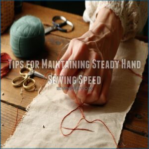 Tips for Maintaining Steady Hand Sewing Speed