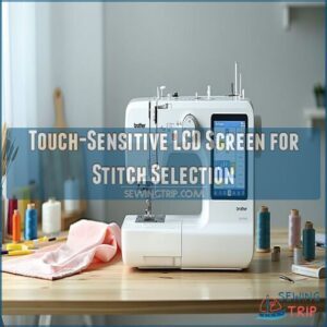 Touch-Sensitive LCD Screen for Stitch Selection