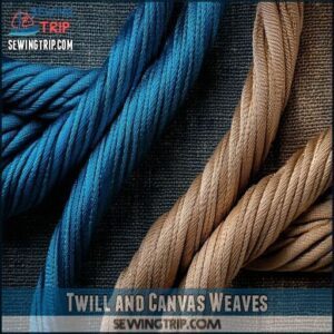 Twill and Canvas Weaves