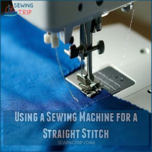 Using a Sewing Machine for a Straight Stitch