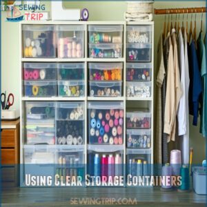 Using Clear Storage Containers