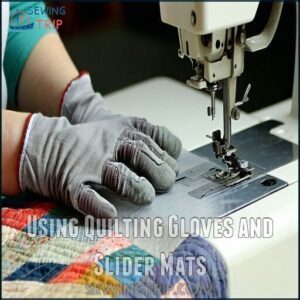 Using Quilting Gloves and Slider Mats