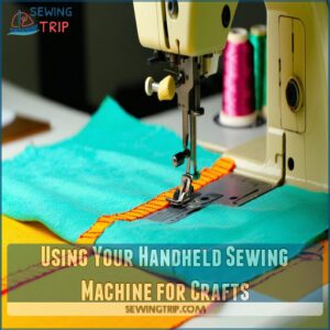 Using Your Handheld Sewing Machine for Crafts