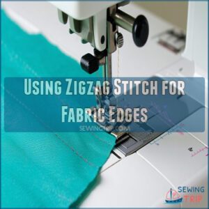 Using Zigzag Stitch for Fabric Edges