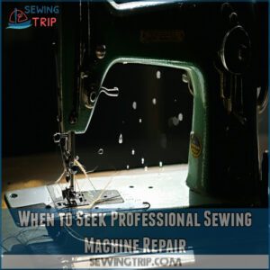 When to Seek Professional Sewing Machine Repair