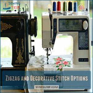 Zigzag and Decorative Stitch Options