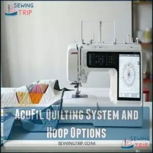 AcuFil Quilting System and Hoop Options