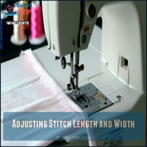 Adjusting Stitch Length and Width