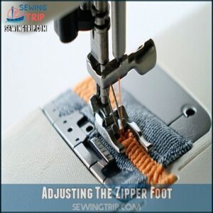 Adjusting The Zipper Foot