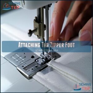 Attaching The Zipper Foot