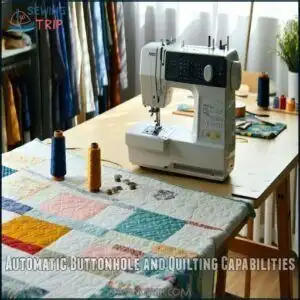 Automatic Buttonhole and Quilting Capabilities