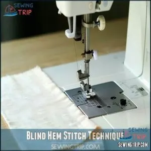 Blind Hem Stitch Technique