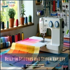 Built-in Stitches and Stitch Variety