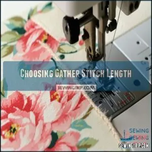 Choosing Gather Stitch Length