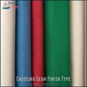 Choosing Seam Finish Type Choosing Seam Finish Type