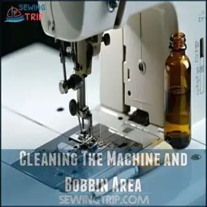 Cleaning The Machine and Bobbin Area