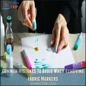 Common Mistakes to Avoid When Removing Fabric Markers