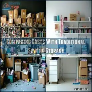 Comparing Costs With Traditional Sewing Storage