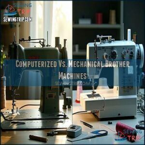 Computerized Vs. Mechanical Brother Machines Computerized Vs. Mechanical Brother Machines