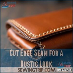 Cut Edge Seam for a Rustic Look