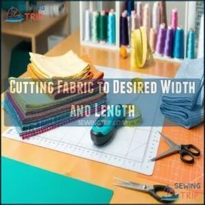 Cutting Fabric to Desired Width and Length