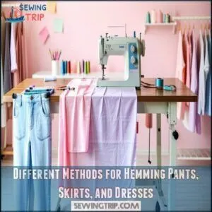 Different Methods for Hemming Pants, Skirts, and Dresses