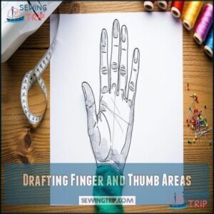 Drafting Finger and Thumb Areas