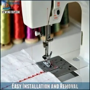 Easy Installation and Removal