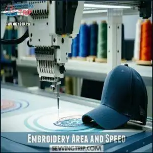 Embroidery Area and Speed