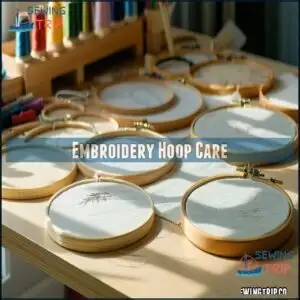 Embroidery Hoop Care