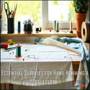 Essential Supplies for Hand Hemming a Tablecloth