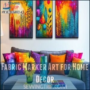 Fabric Marker Art for Home Decor