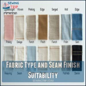 Fabric Type and Seam Finish Suitability Fabric Type and Seam Finish Suitability