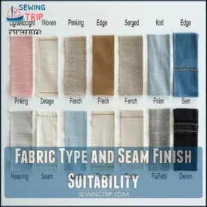 Fabric Type and Seam Finish Suitability