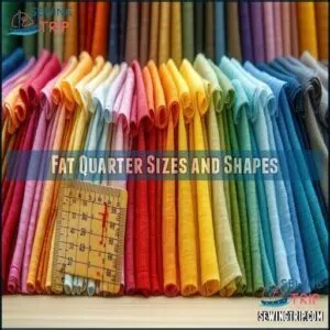 Fat Quarter Sizes and Shapes