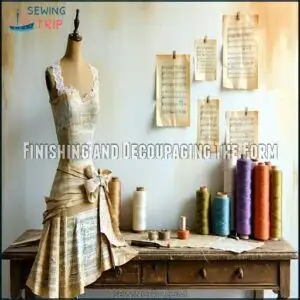 Finishing and Decoupaging The Form