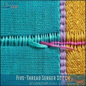 Five-Thread Serger Stitch Five-Thread Serger Stitch