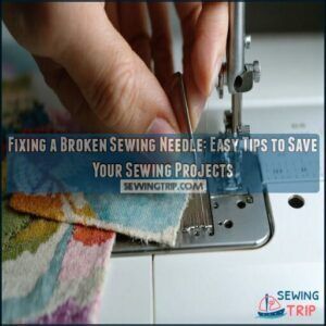 fixing a broken sewing needle fixing a broken sewing needle