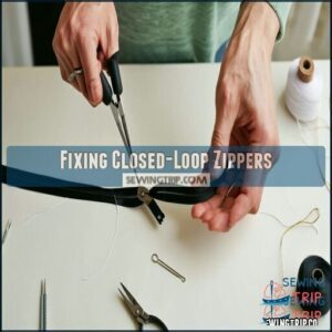 Fixing Closed-Loop Zippers