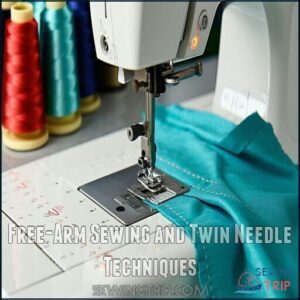 Free-Arm Sewing and Twin Needle Techniques