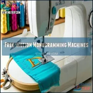 Free-Motion Monogramming Machines