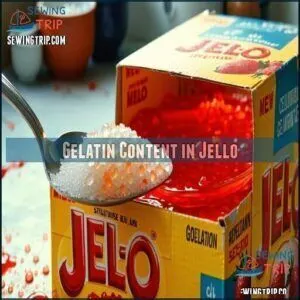 Gelatin Content in Jello Gelatin Content in Jello
