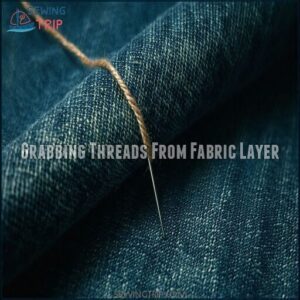 Grabbing Threads From Fabric Layer