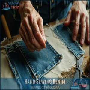 Hand Sewing Denim