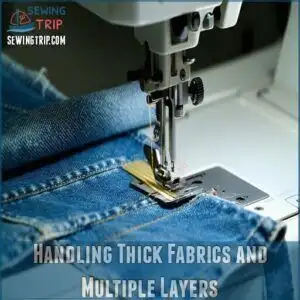 Handling Thick Fabrics and Multiple Layers Handling Thick Fabrics and Multiple Layers
