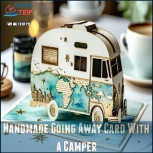 Handmade Going Away Card With a Camper Handmade Going Away Card With a Camper