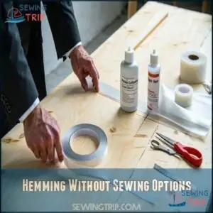 Hemming Without Sewing Options