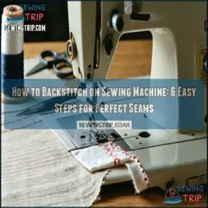 how to backstitch on sewing machine