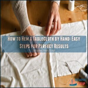 how to hem a tablecloth by hand